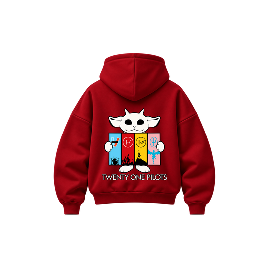 Be Autyst Twenty One Pilots Blurryface Red Hoodie