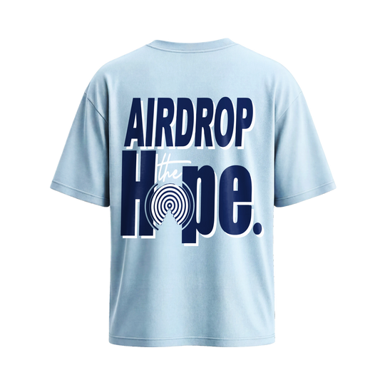 Be Autyst Airdrop Hope Ice Blue T-Shirt