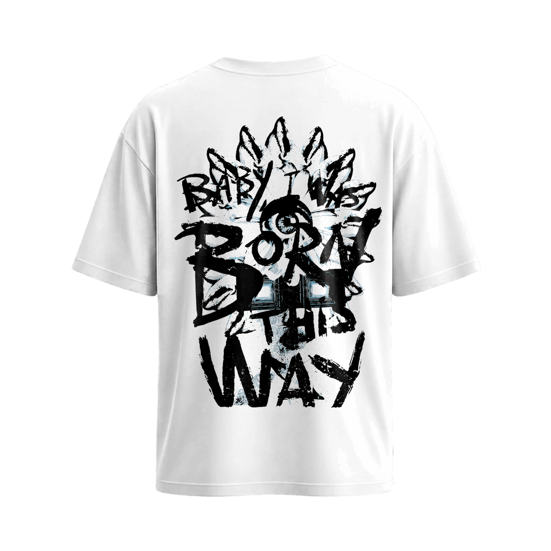 Be Autyst Born This Way White T-Shirt