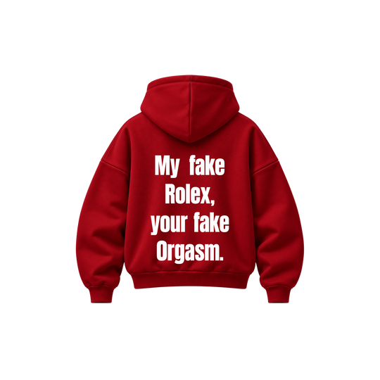 Be Autyts Brutal Truth Red Hoodie