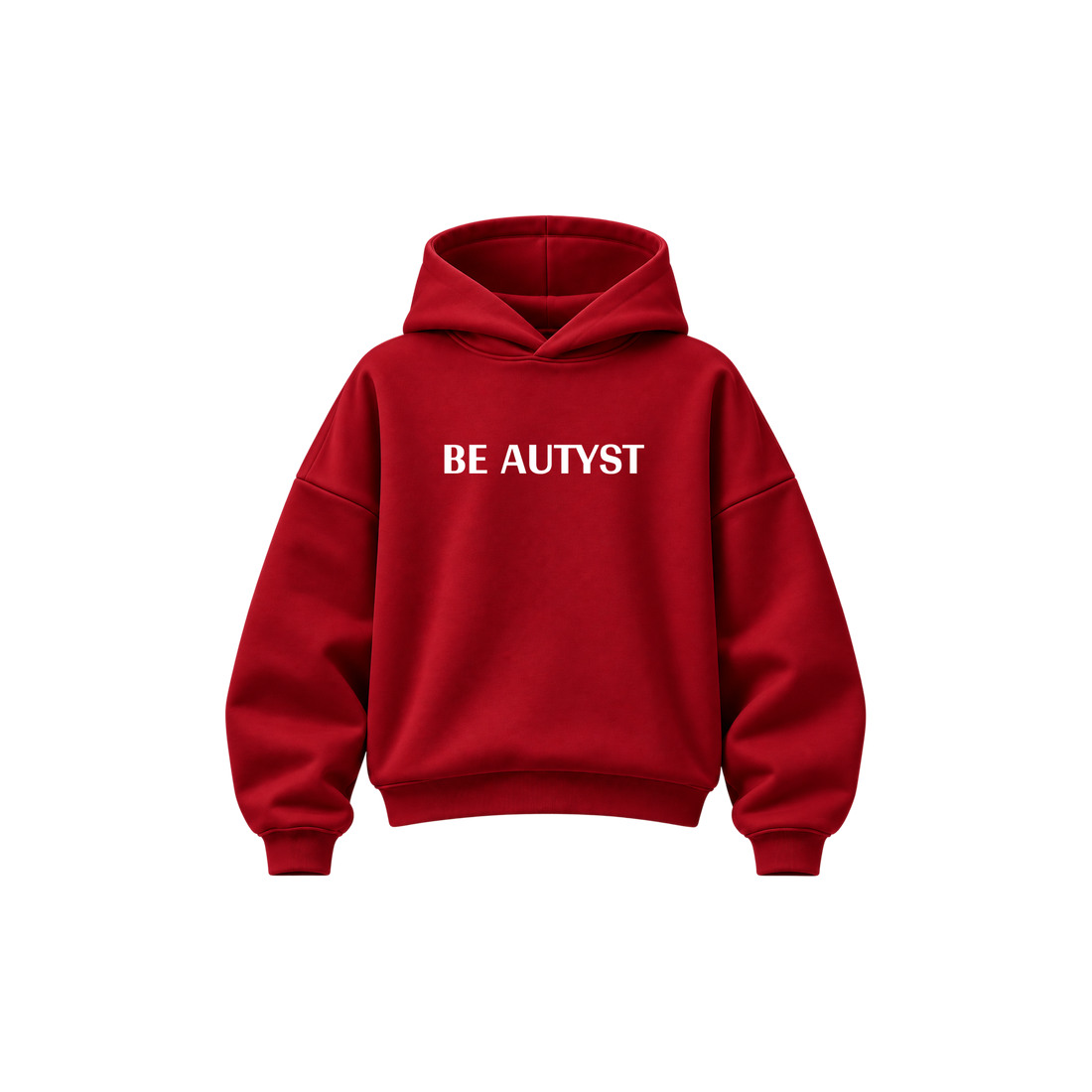 Be Autyts Brutal Truth Red Hoodie