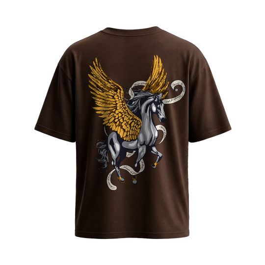 Be Autyst Celestial Pegasus Brown T-Shirt