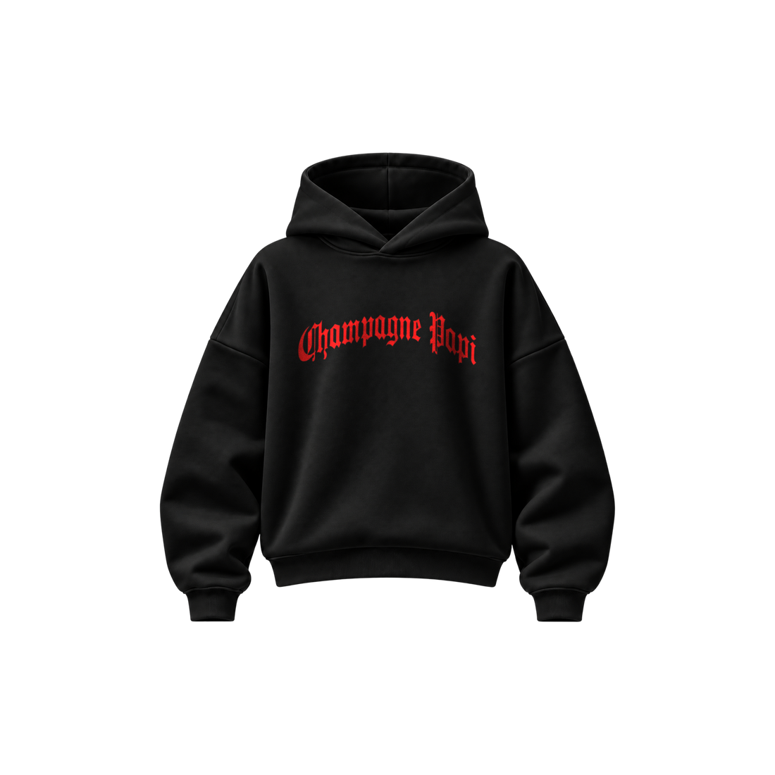 Be Autyts Champagne Papi Black Hoodie