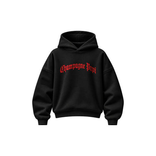 Be Autyts Champagne Papi Black Hoodie
