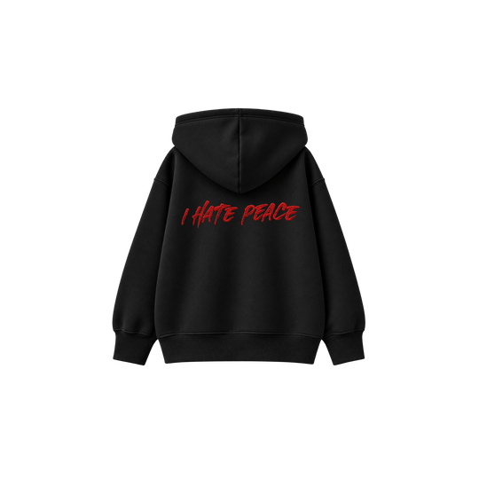 Be Autyts Chaos Theory Black Zip-Up Hoodie