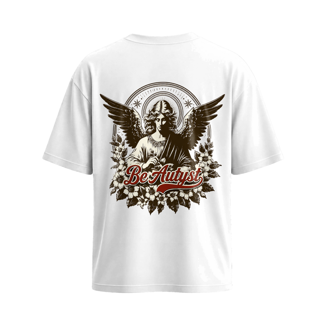 Be Autyst Divine Wings White T-Shirt