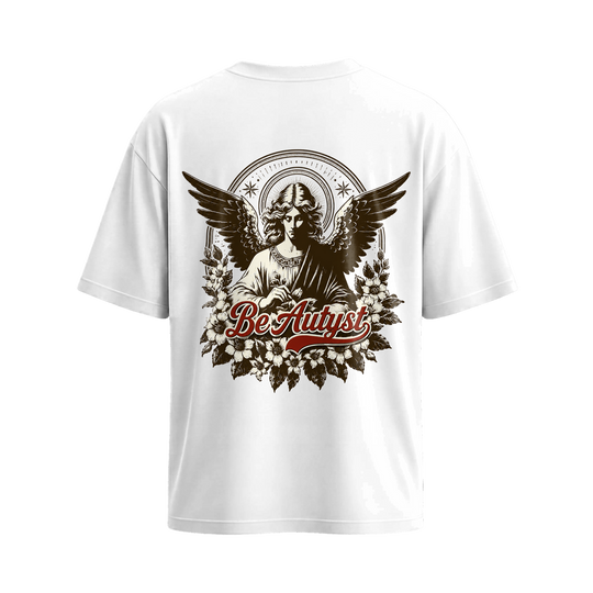 Be Autyst Divine Wings White T-Shirt