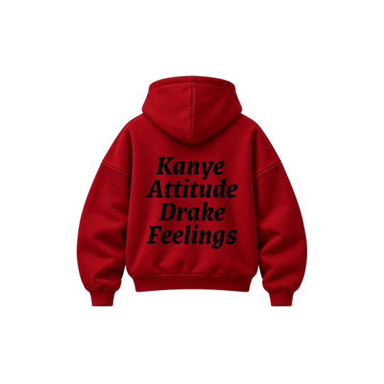Be Autyts Dual Energy Red Hoodie