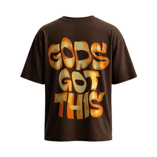 Be Autyst Faith Over Fear Brown T-Shirt