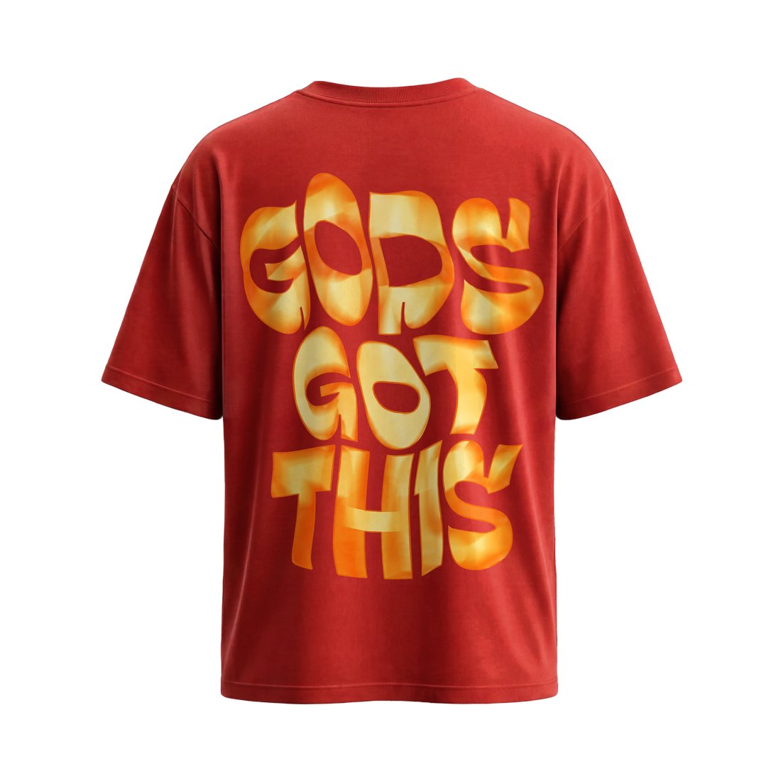 Be Autyts Faith Over Fear Red T-Shirt