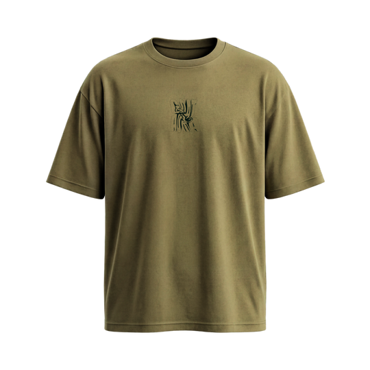 Be Autyst Goat Aura Olive T-Shirt
