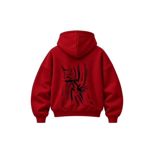Be Autyts Goat Aura Red Hoodie