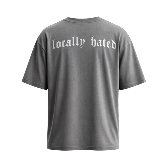 Be Autyst Locally Hated Grey T-Shirt