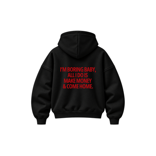 Be Autyts Money Mindset Black Hoodie