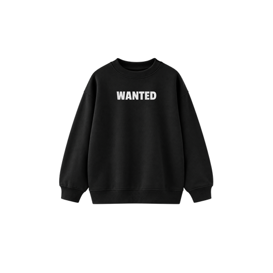 Be Autyts Most Wanted Black Sweatshirt