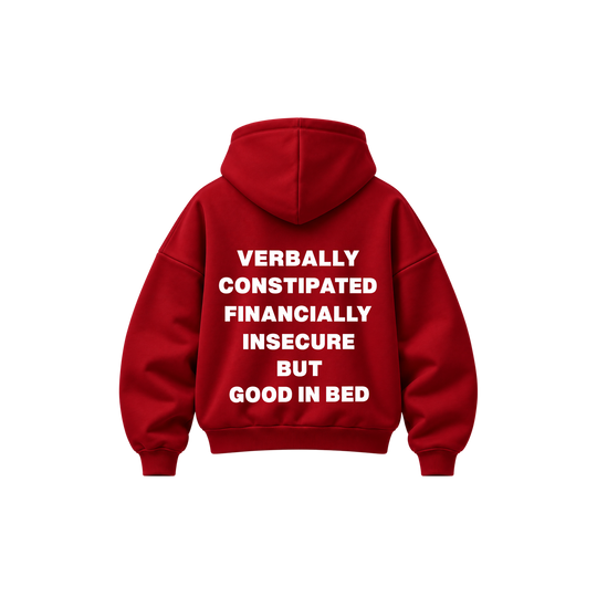 Be Autyts No Filter Red Hoodie