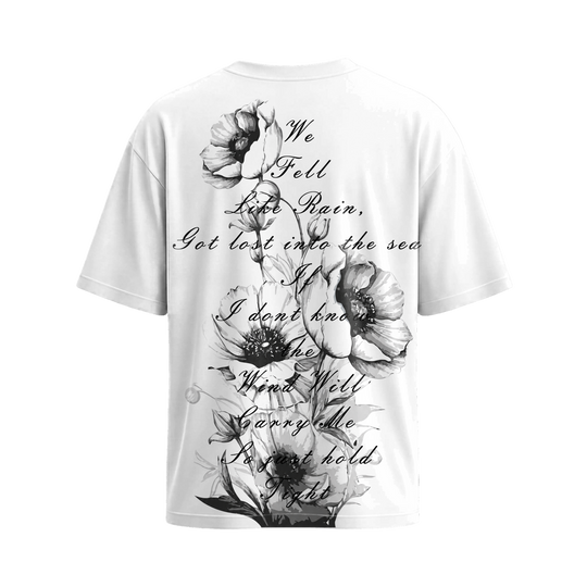 Be Autyst Poetry in Bloom White T-Shirt