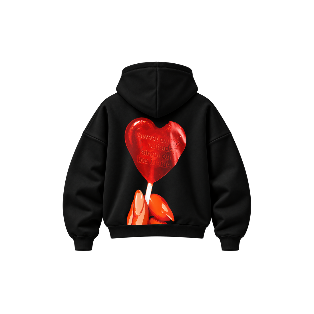 Be Autyts Sinful Sweet Black Hoodie