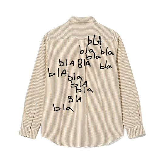Bla Bla Be Autyst Beige Striped Shirt
