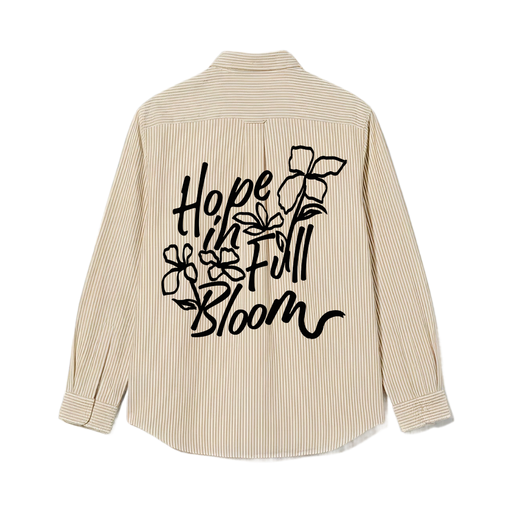 Bloom Be Autyst Yellow Stripe Shirt