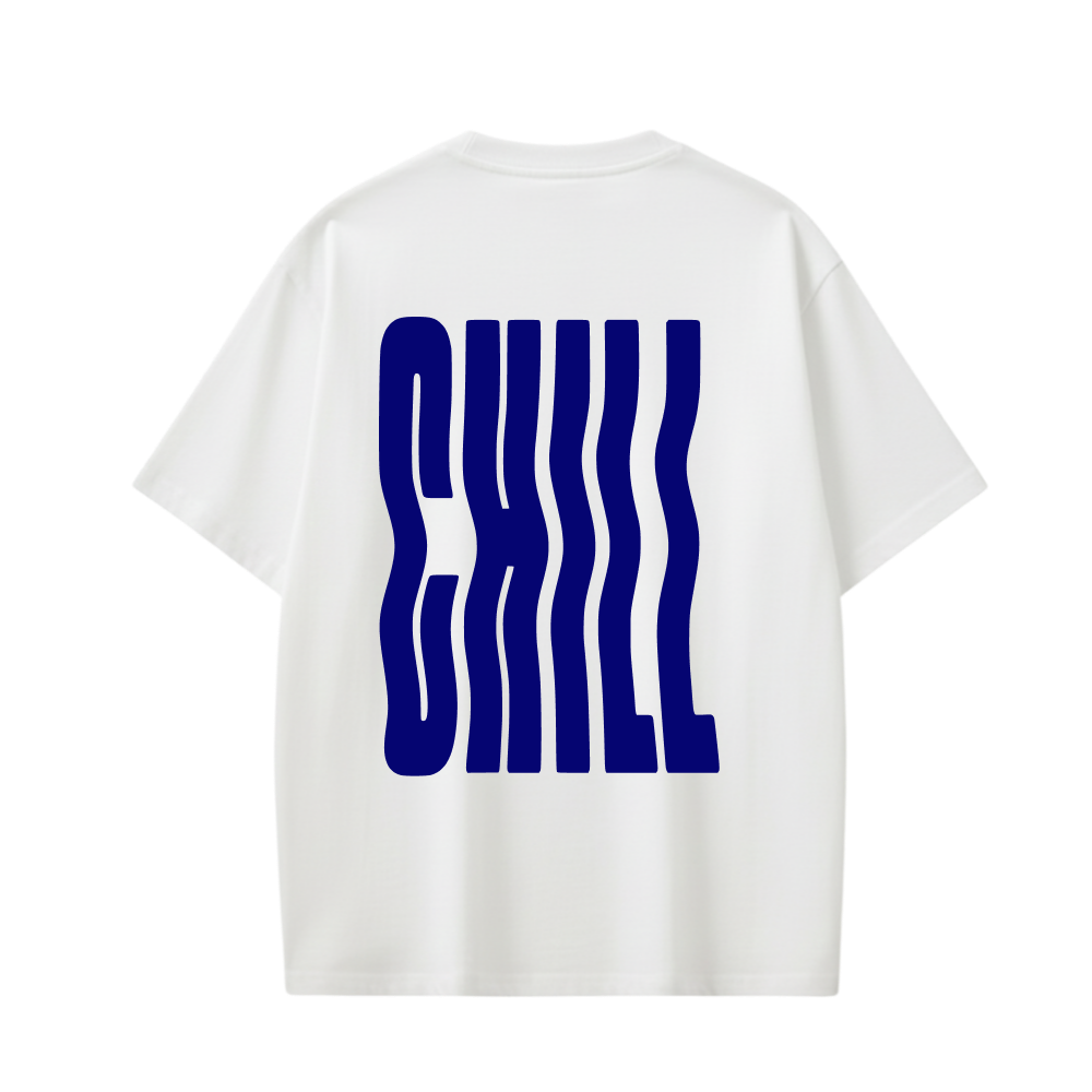 CHILL BE AUTYST WHITE T-SHIRT