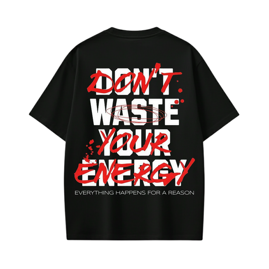 DON_T WASTE BE AUTYST BLACK T-SHIRT