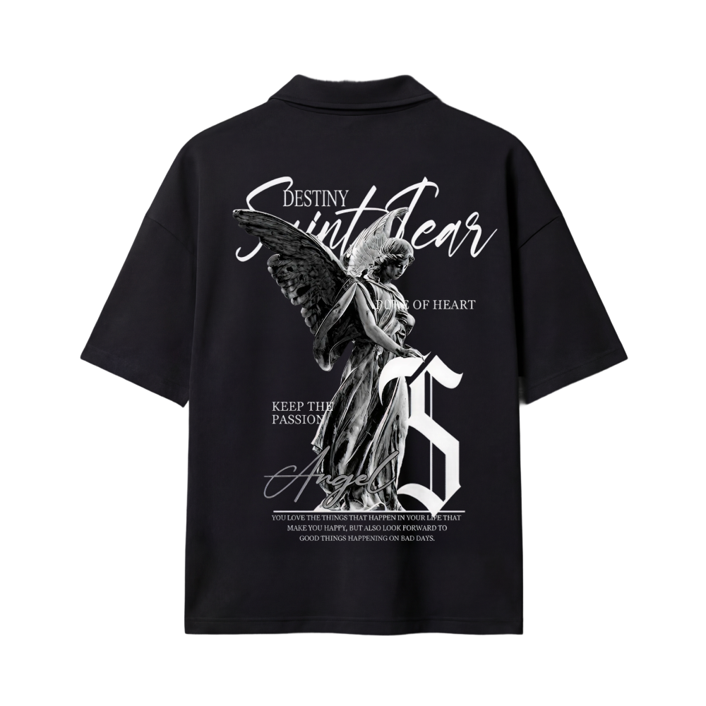 Destiny Be Autyst Quater Zip Black T-Shirt