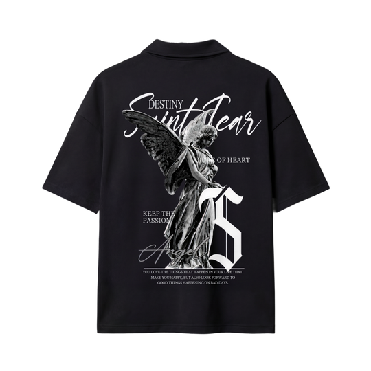 Destiny Be Autyst Quarter Zip Black T-Shirt