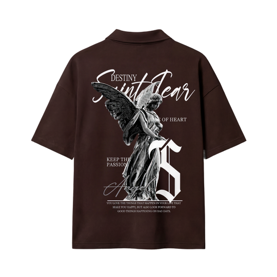 Destiny Be Autyst Quarter Zip Brown T-Shirt