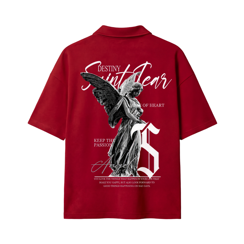 Destiny Be Autyst Quater Zip Red T-Shirt