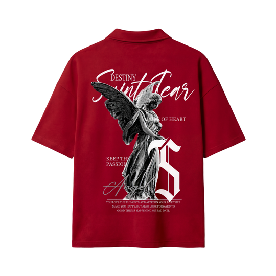 Destiny Be Autyst Quarter Zip Red T-Shirt