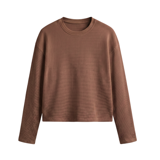Dragon Mocha Brown Waffle T-shirt