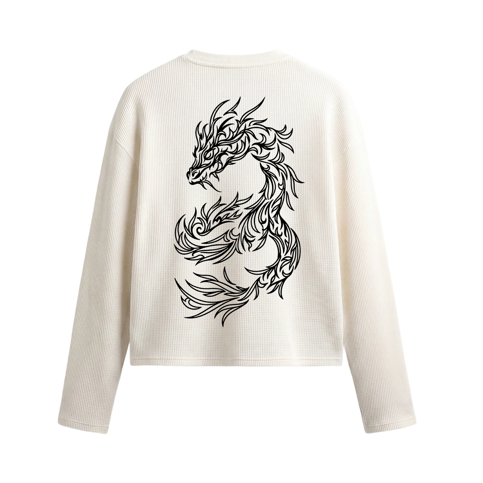 Dragon Mocha White Waffle T-shirt