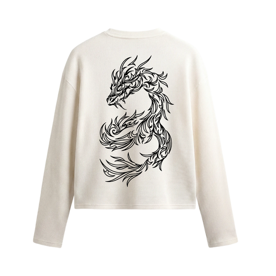 Dragon Mocha White Waffle T-shirt