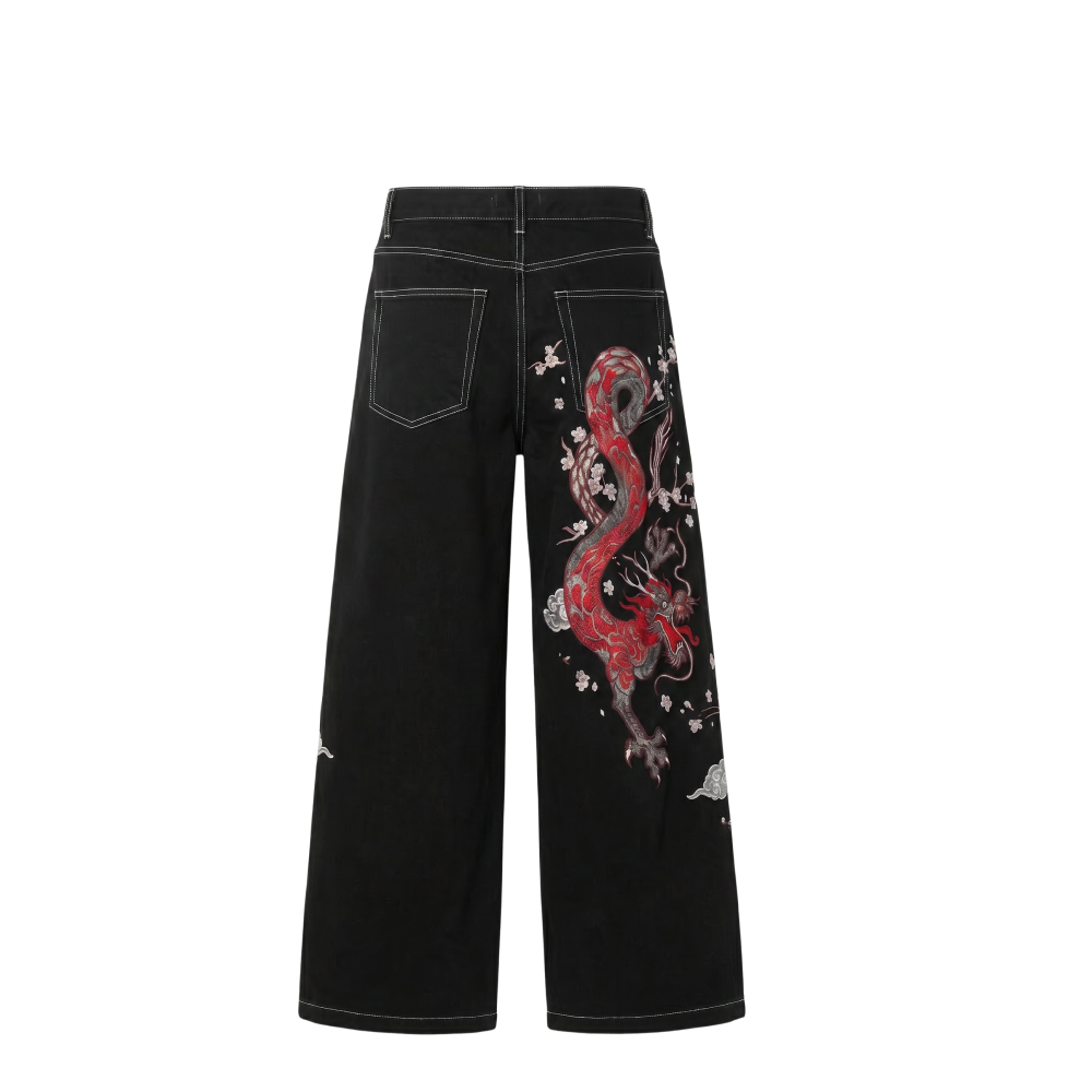 Dragon Strike Be Autyst Black Contrast Denim