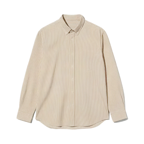 Drug Be Autyst Beige Stripe Shirt