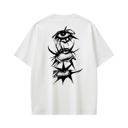 EYES BE AUYTST WHITE T-SHIRT