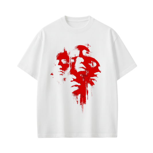 FACES BE AUTYST WHITE T-SHIRT