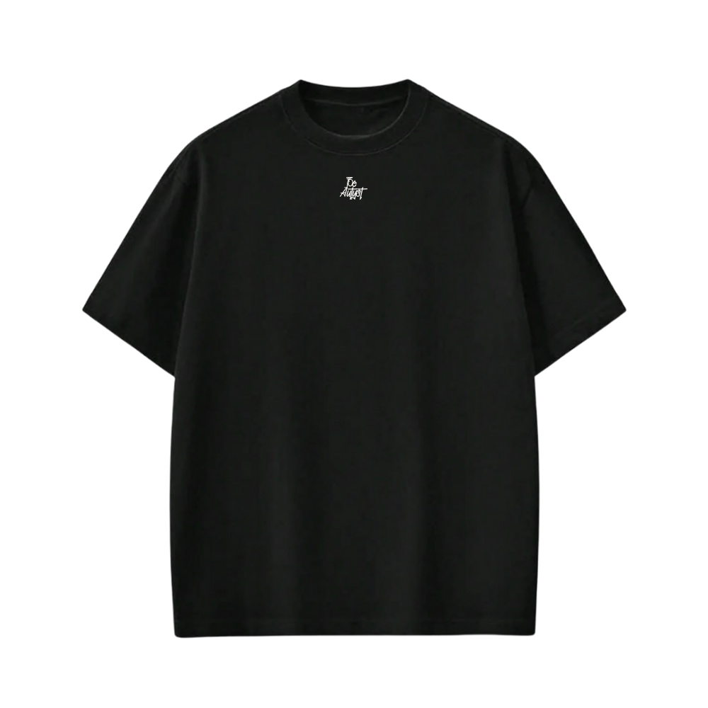 FIVE YEARS BE AUTYST BLACK T-SHIRT