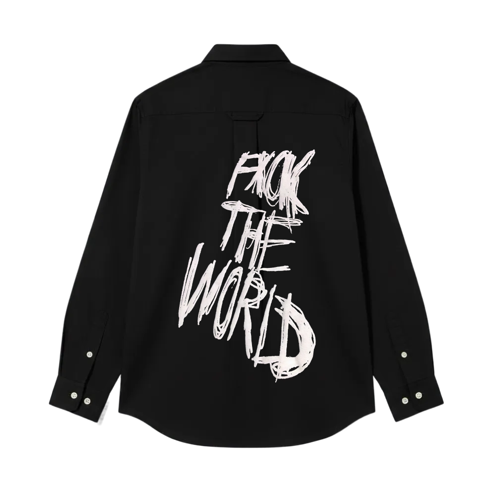 Fuck the World Be Autyst Black Shirt