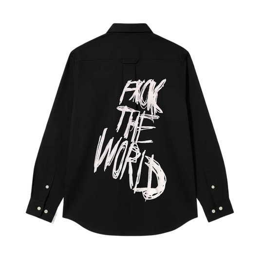Fuck the World Be Autyst Black Shirt