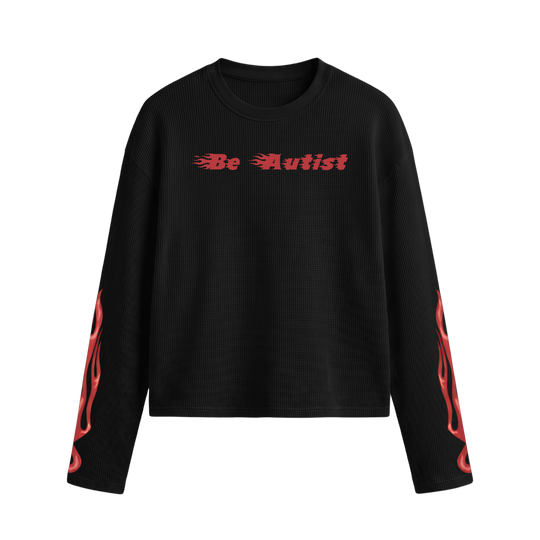 Fuel The Fire Be Autyst Black Waffle T-shirt