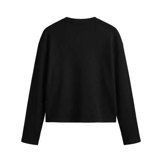 Glacier Boy Black Waffle T-shirt