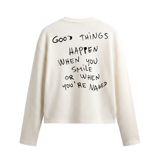 Good Things Off White Waffle T-shirt