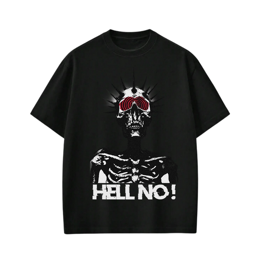 HELL NO BE AUTYST BLACK T-SHIRT