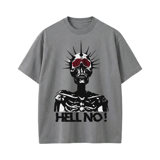 HELL NO BE AUTYST GREY T-SHIRT
