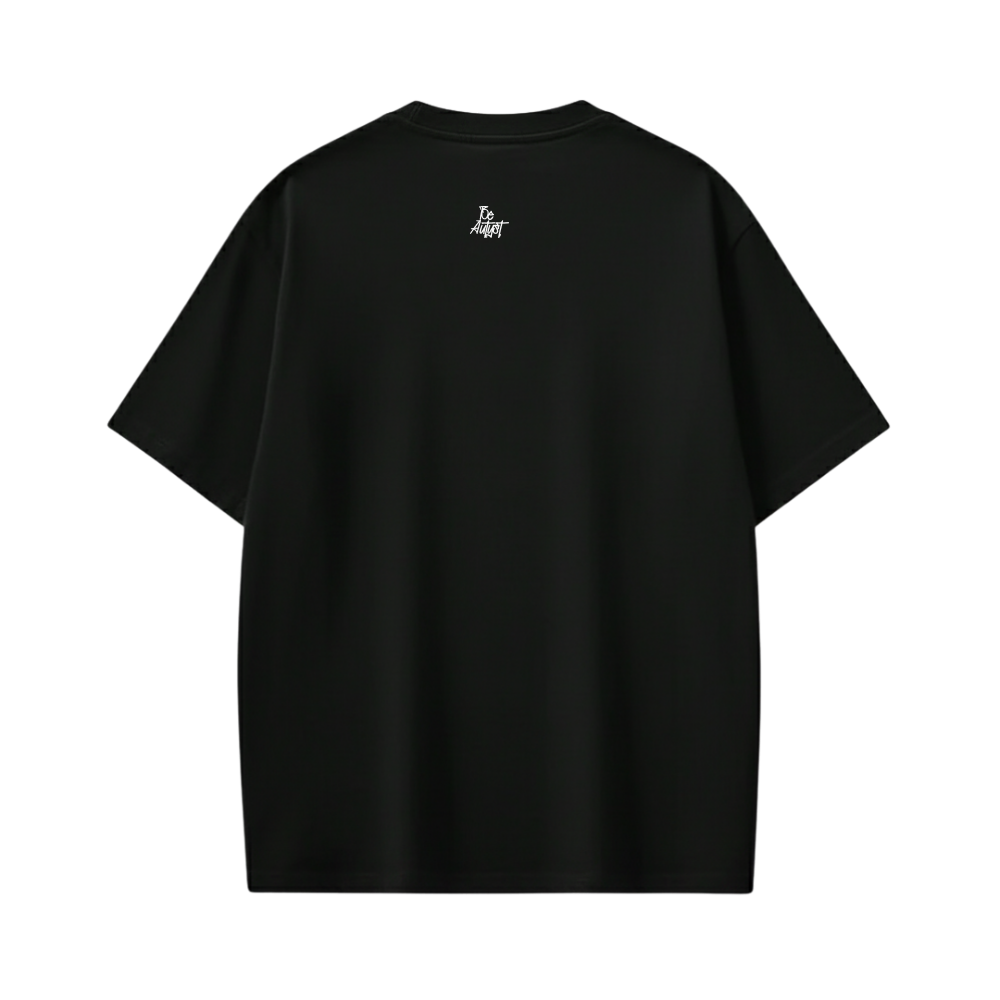 LOOK IN MY EYES BE AUYTST BLACK T-SHIRT