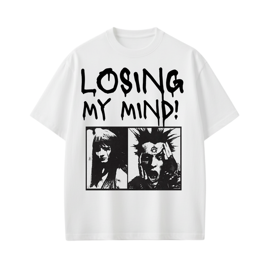 Losing My Mind Be Autyst White T-Shirt