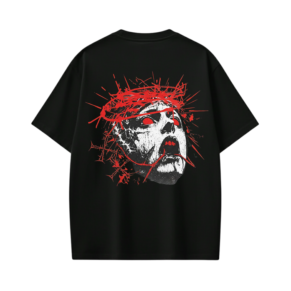 LOST  BE AUYTST BLACK T-SHIRT