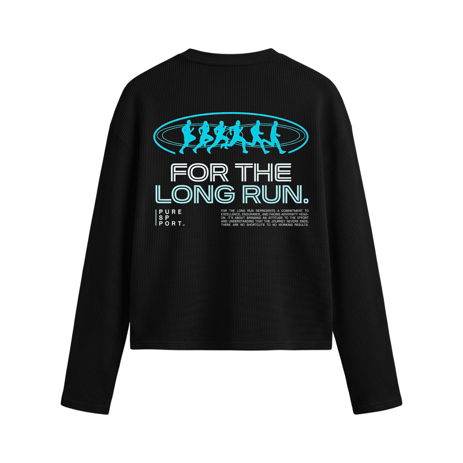 Long Run Black Waffle T-shirt